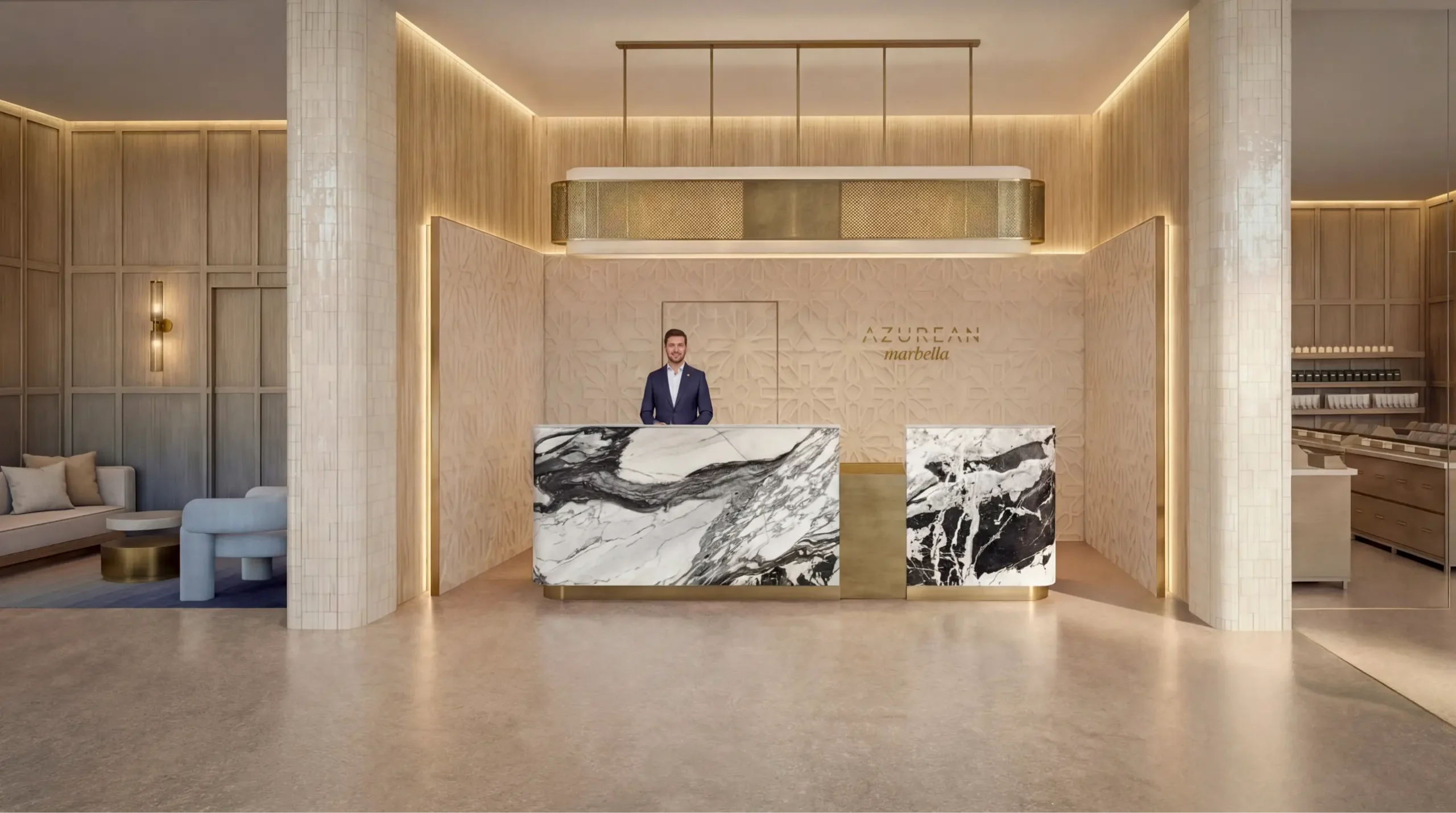 Azurean Reception Desk